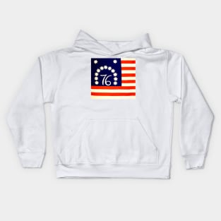 1976 bicentennial Flag Kids Hoodie